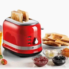 ARIETE Vintage Design 2 Slice Vintage Toaster- Red ART0149