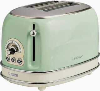 ARIETE Vintage Design 2 Slice Vintage Toaster- Green ART0155
