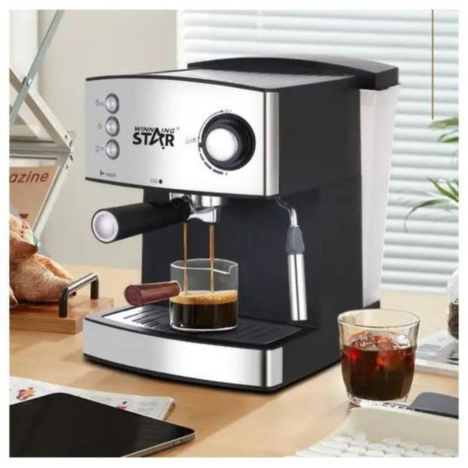 Winningstar Espresso/Coffee Machine Espresso Tea Coffee Maker - Black,Silver