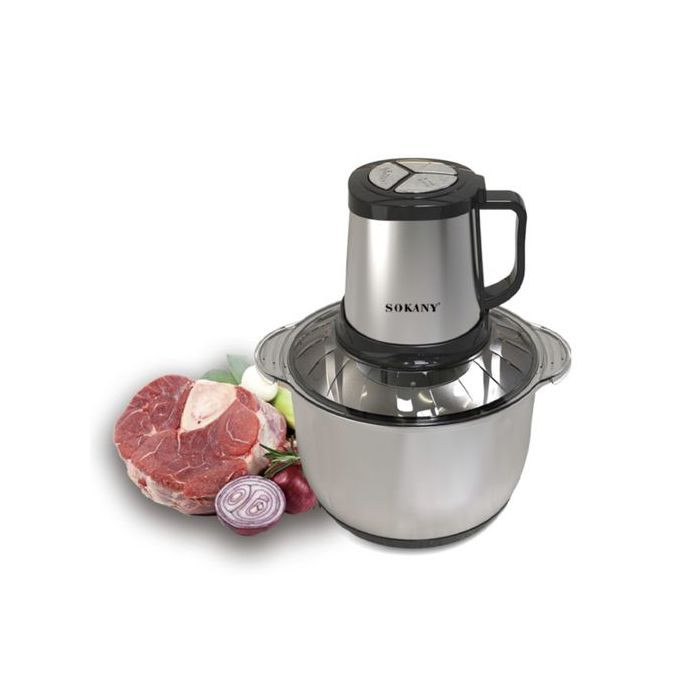 Food Processor, Meat Grinder Mini Food Chopper For Vegetables -Silver.
