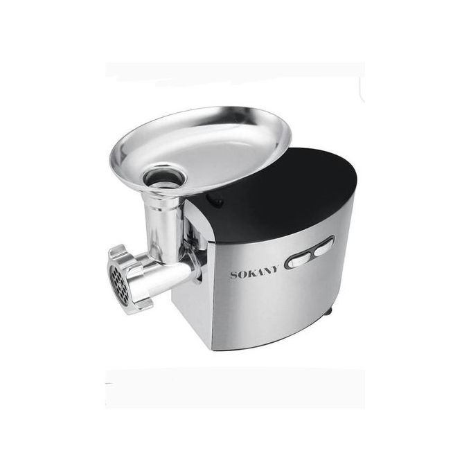 Sokany Electric Meat Grinder Mincer Machine Food Sausage Maker Stainless Steel- silver