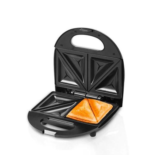 2 Bread Slices Sandwich Maker With Non Stick Plates-Silver/Black