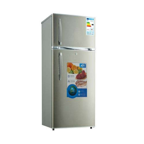 428Litre Double Door Fridge-Grey/Silver