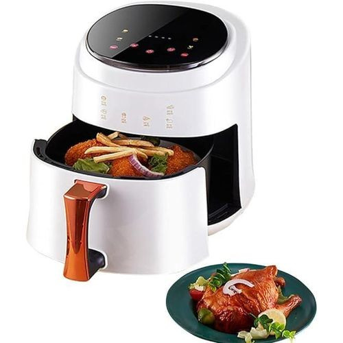 8 Liters Fast Frying Airfryer With Lcd Touch Control And A Dynamic Design-White/Black