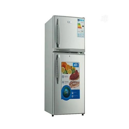 Fast Cooling Refrigerator Of 158 Liters Double Door-Grey/Silver