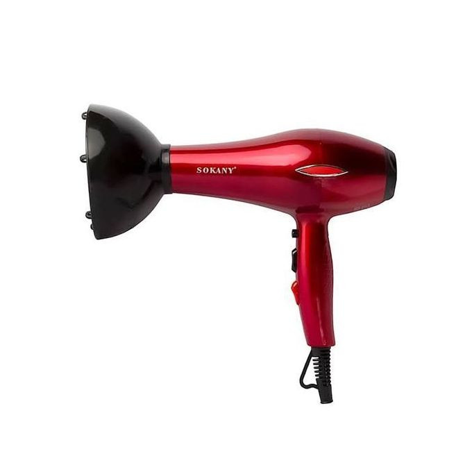 Powerful Ionic Hair Dryer Saloon Portable Elegant Professional Dryer - Maroon