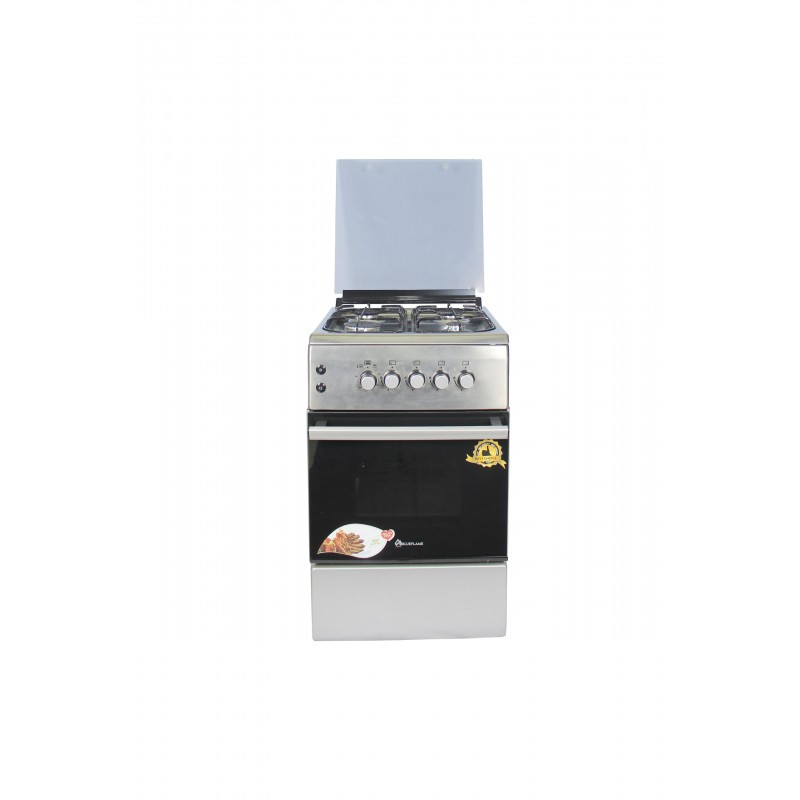 Blueflame cooker NL6040G, 60*50 Inox Stainless steel body, Glass top lid/cover, Auto gas Ignition, POOL SYSTEM