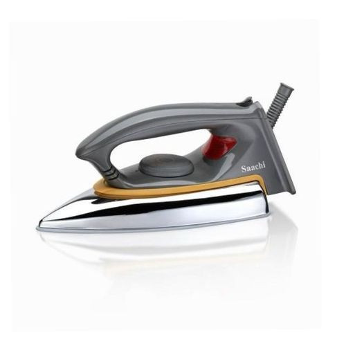 Heavy Duty Dry Iron For Removing All Wrinkles From Fabrics-Silver