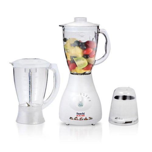 4 In 1 High Efficient Blender With 2 Jars 1 Grinder 1 Motor-Black/White