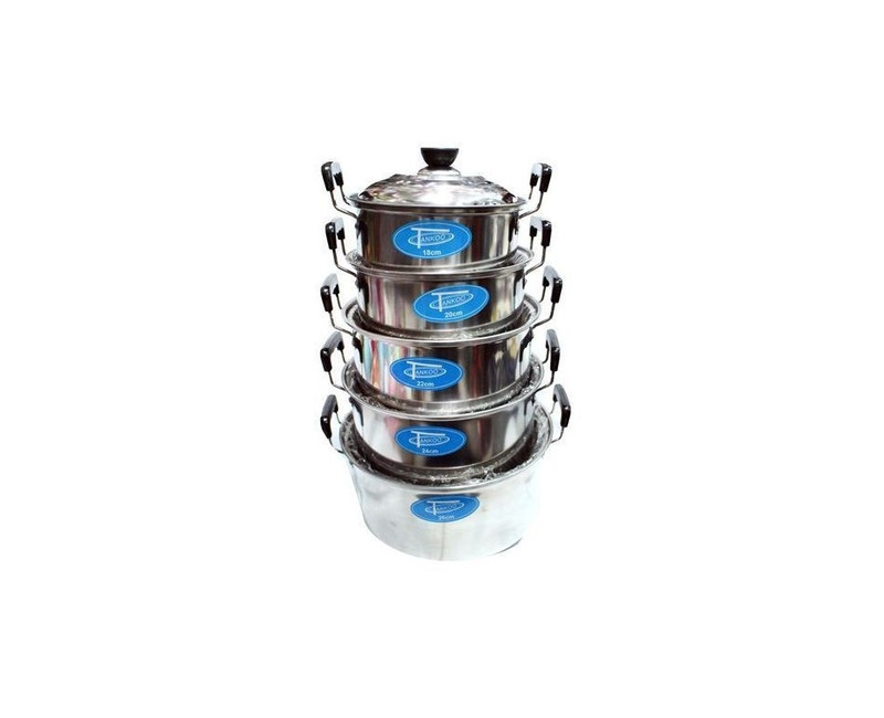 5 pc Serving Dishes, High Grade - Silver