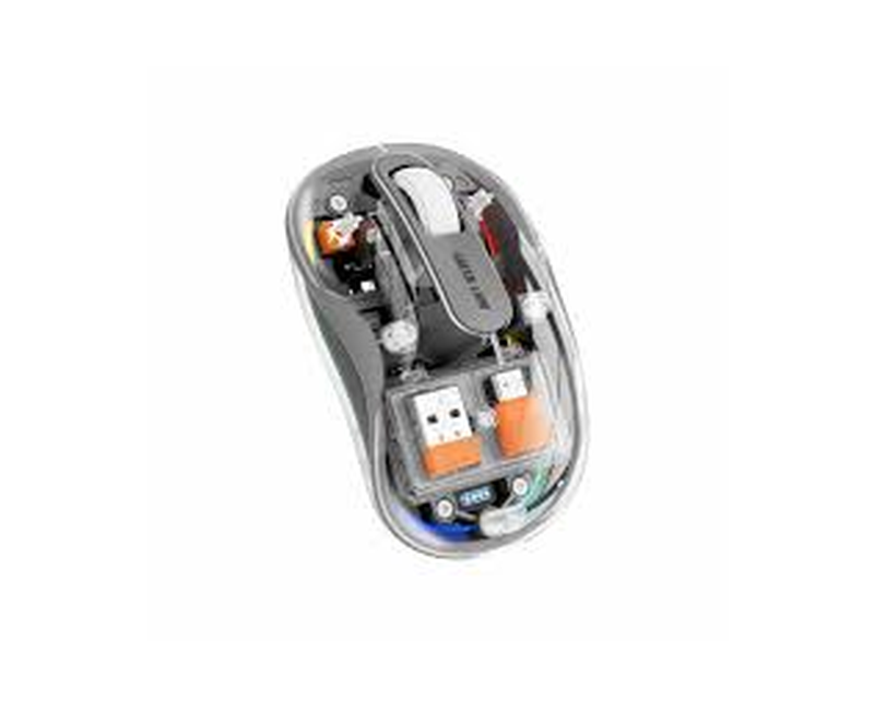 Wireless Bluetooth Transparent Mouse 2400DPI 400mAh Green Lion