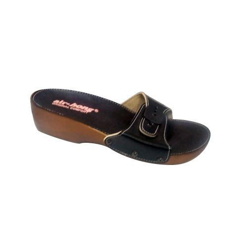 Ladies Push In Shoes - Black