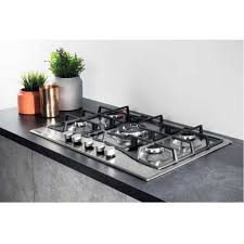 ARISTON ITALY 75cms 5Gas - Stainless Steel - Auto Ign Cast Iron Pan supports PCN 751 T/IX/A