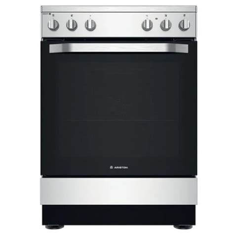 ARISTON POLAND 60/60cms Stainless Steel - Vitro Ceramic Top, Electric Oven + Grill + Oven Fan AS68V8KHX
