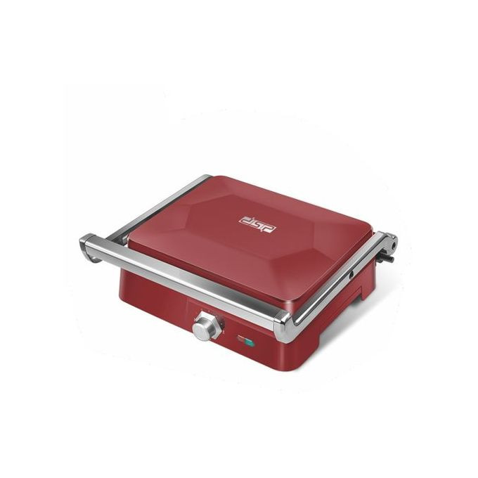 Sandwich Maker Panini Presser Contact Grill Machine- Red