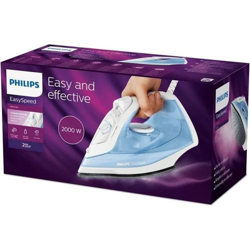 Steam Iron With 4 Steam Settings 90G Steam Boost Non Stick Sole Plate And Calc Clean - Multicolor