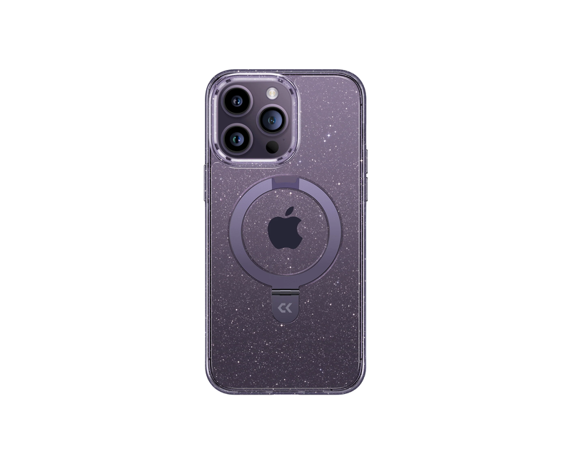 iPhone Glitter Bubble Case Purple
