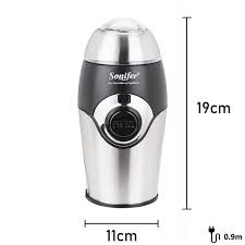 Sonifer Portable Electric Coffee Grinder Maker Beans Mill Herbs Nuts,Sliver