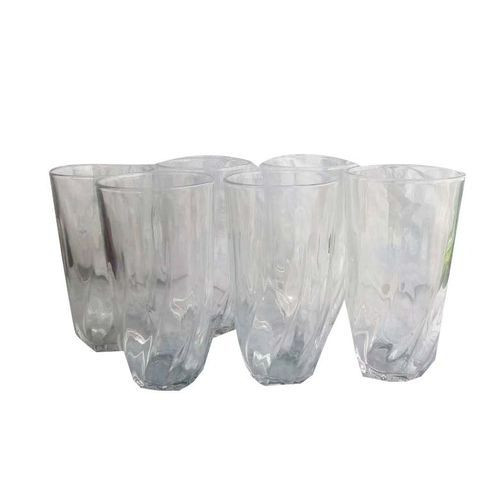 6 Pieces Set Of Glasses For Drinks And Water-Transparent