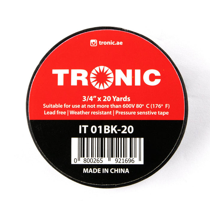 IT INSULATION TAPE BLACK 3/4 20 YARDS