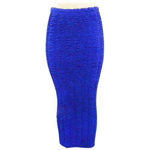 Women's Smart Designer Fancy Long Skirt - Blue