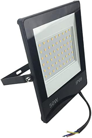 FLOOD LIGHT LED SLIM 50W + SENSOR BK WW
