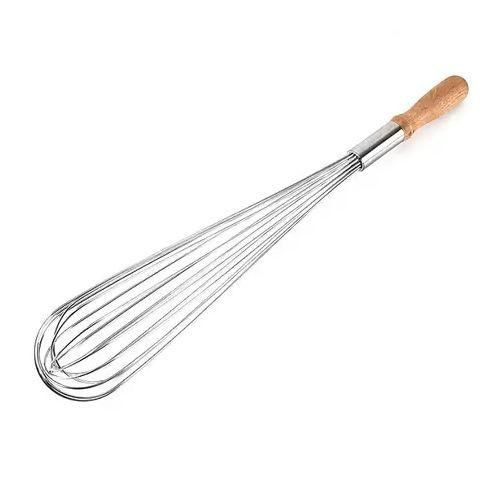 Thick Wired Very Long Stainless Steel Egg Whisk-Silver