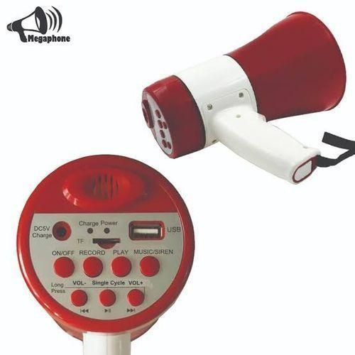 Rechargeable Megaphone with Memory card & USB port for flash disk, strong battery upto 10hrs talk time