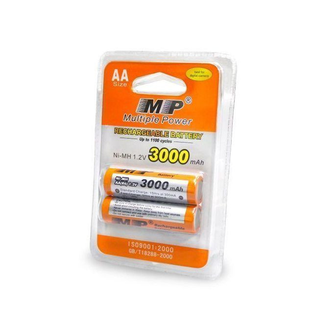 AA Rechargable MP Batteries-Multicolour