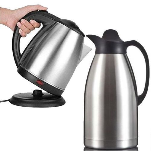 Quality Flask Of 2 Liters And Electric Kettle Of 2 Liters - Silver