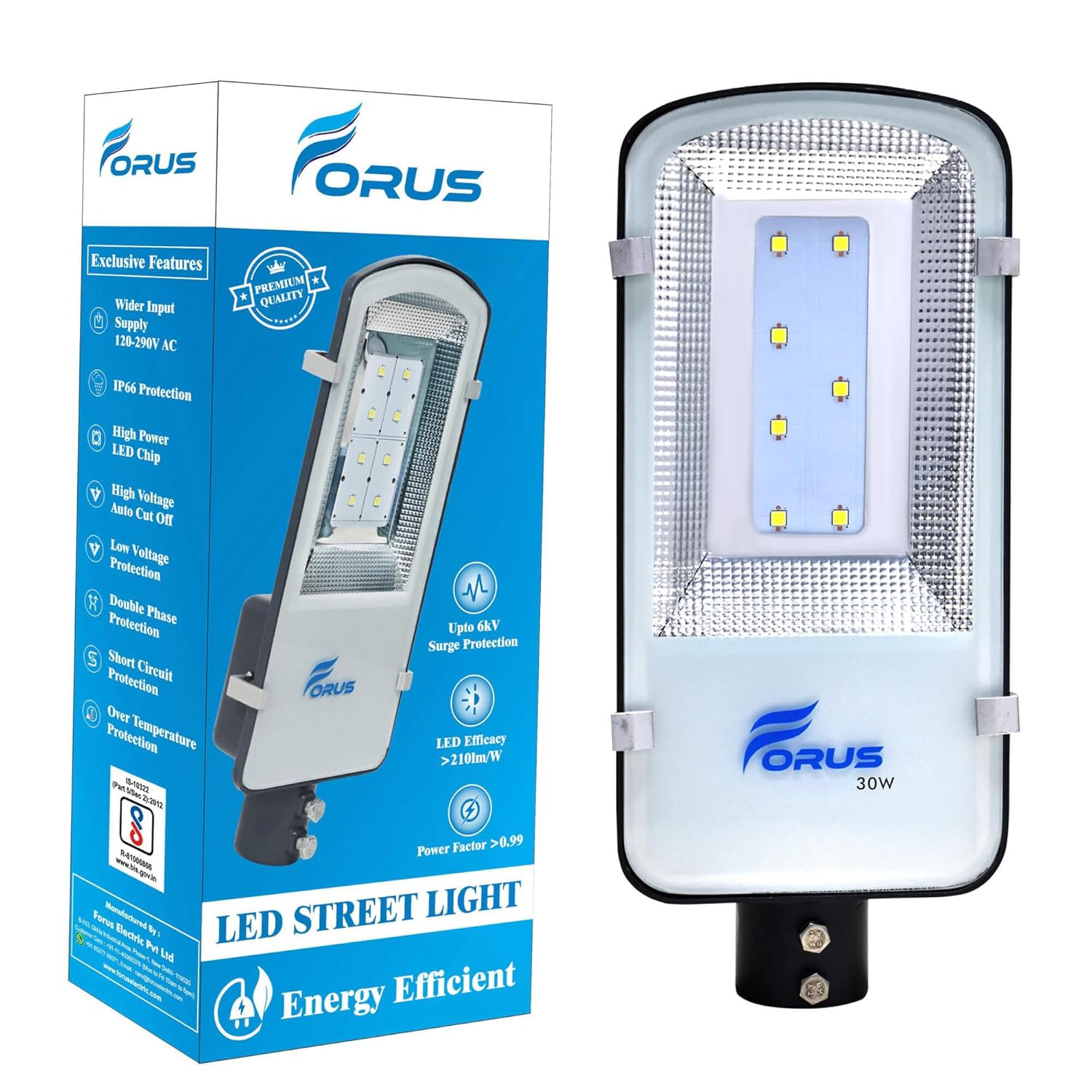 Fitting Street Light LED 30W SL 8805-01-WW