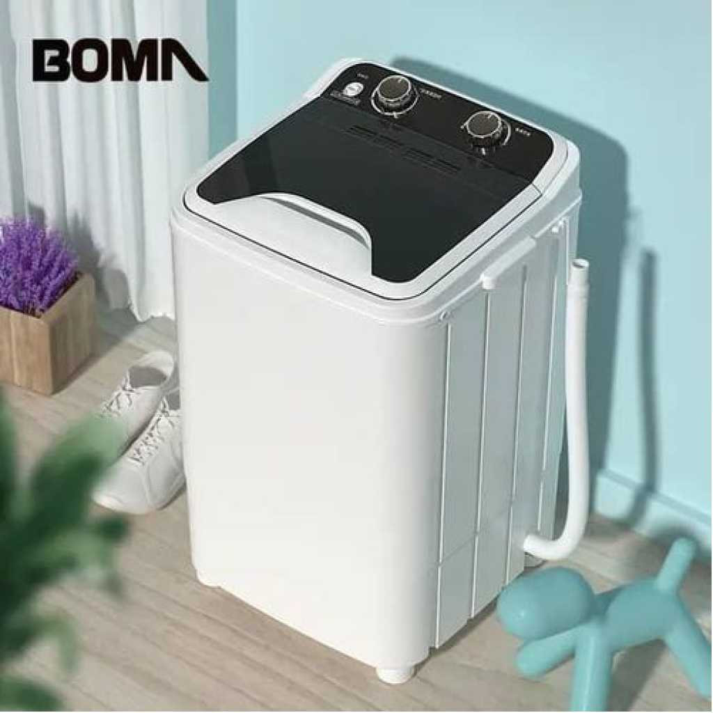 9 Kg Spin Single Tub Washing Machine- White Boma