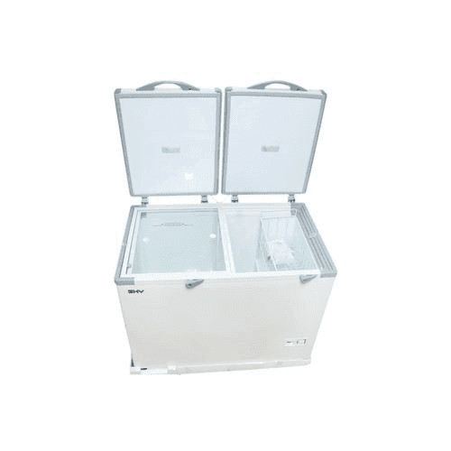 SKY SK 42 DD 420L Chest Freezer Double Door Sliding Glass