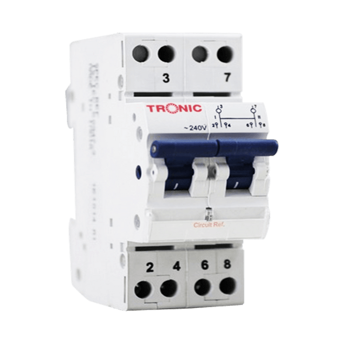 Tronic Mini Changeover Switch 40Amps Single Pole CO 2040-MI