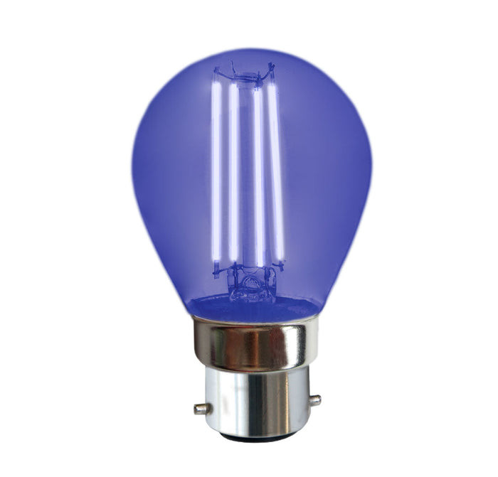 BULB LED G45 4W B22 BLUE