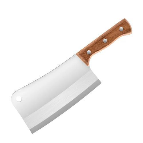 1 Piece Sharp Cleaver Chef Knife For Cutting Meat-Silver