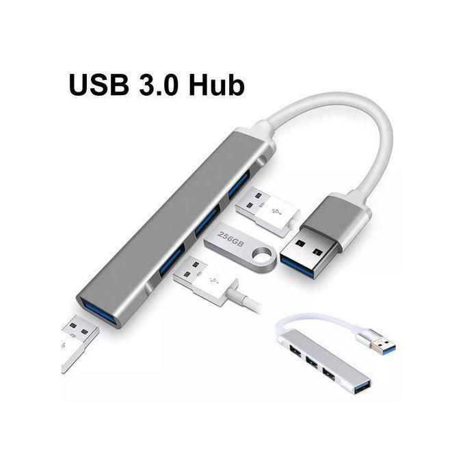 Hub USB HUB Adapter 4 Port USB 3.0 High Speed-Gray