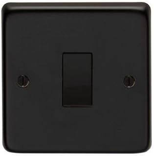 1GANG 2WAY BLACK SWITCH WITH COVER SR 5112-BK-TTSB-BR