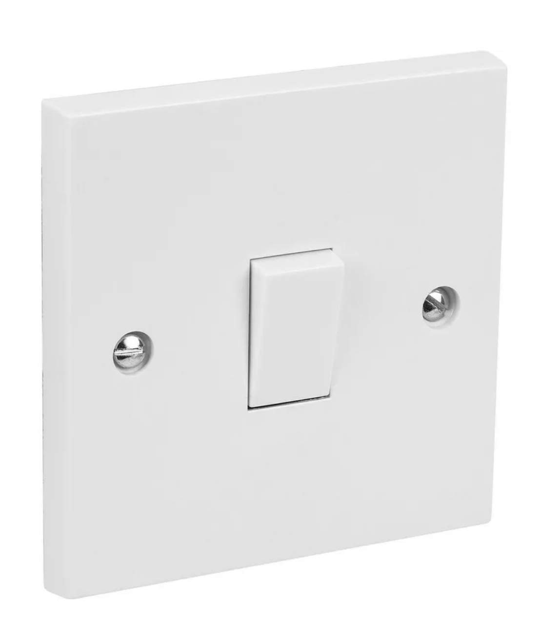 1GANG 2WAY WHITE SWITCH WITH COVER