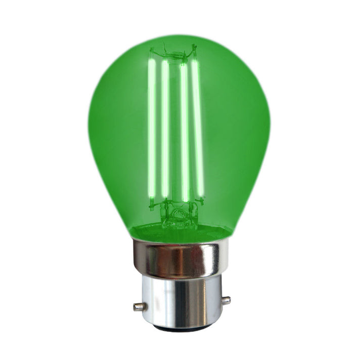 BULB LED G45 4W B22 GREEN
