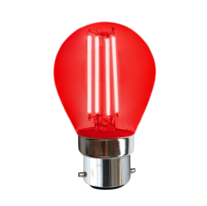 BULB LED G45 4W B22 RED