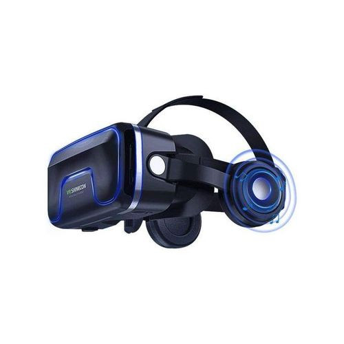 VR SHINECON 3D Glasses Virtual Reality Headset for iPhone Android Smartphone Smart Phone Goggles Lunette Set, Color May Vary.