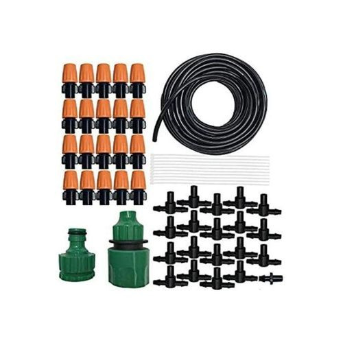 Misting Cooling System Water Spray Kit,Black.