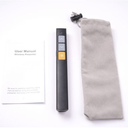 2.4GHz Powerpoint Presenter Clicker Presentation Remote Pointer- Black