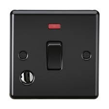 1G 20A DOUBLE POLE SWITCH WITH NEON AND COVER