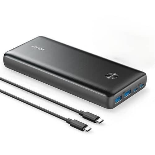 Power Bank, 25,600mAh Portable On the go Laptop Charger 87W Bundle with 65W USB-C Wall Charger, Works for MacBook Pro, Dell XPS, Microsoft, Pixelbook, iPhone 13 series, Samsung, iPad Pro
