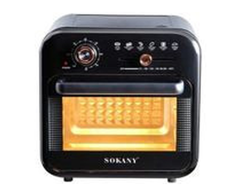 18L SK-10001 Air Fryer + Oven 1800W With Grill+Timer - Black Sokany