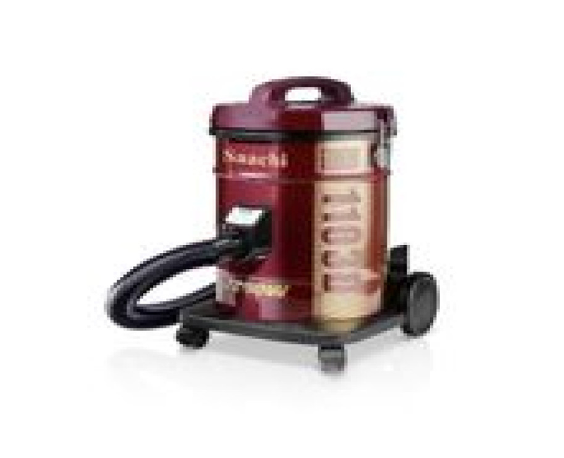 Canister Vacuum Cleaner With Dual Cyclonic System 18 Litres- Maroon Saachi