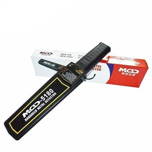 High Sensitivity Portable Hand Held Metal Detector Scanner With Buzzer And Vibration Alarm- Black.