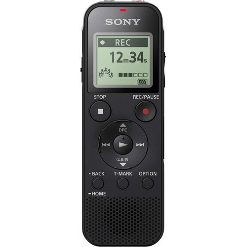 ICD-PX470 Stereo Digital Voice Recorder with Built-in USB Voice Recorder- Black